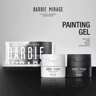 Gel vẽ nổi / vẽ thường Barbie Mirage - Chất gel đặc chuẩn màu ( Trắng , Đen )