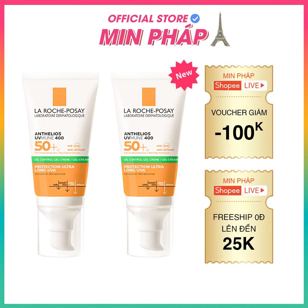 Kem Chống Nắng La Roche Posay Anthelios Dry Touch Gel Cream SPF50 Cho Da Dầu, Da Nhạy Cảm