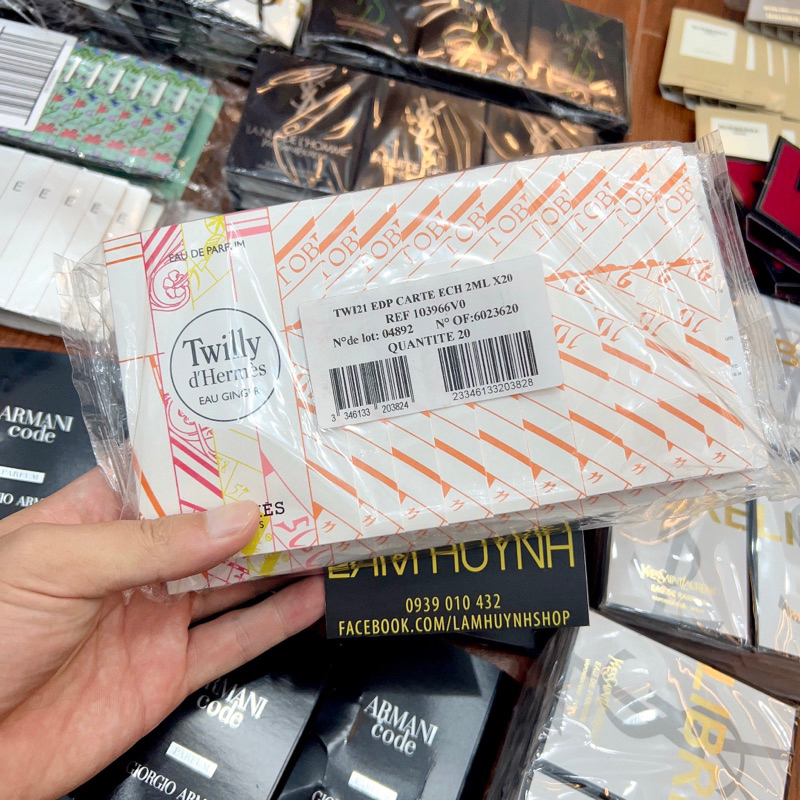 Vial Nước hoa Nữ TWILLY D'HERMES EDP - TUTTI - EAU GINGER 2ml