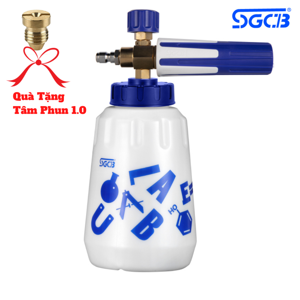 Bình Xịt Tạo Bọt Tuyết SGCB Khí Nén Áp Lực Rửa Xe 2L Tặng 1 Tâm phun