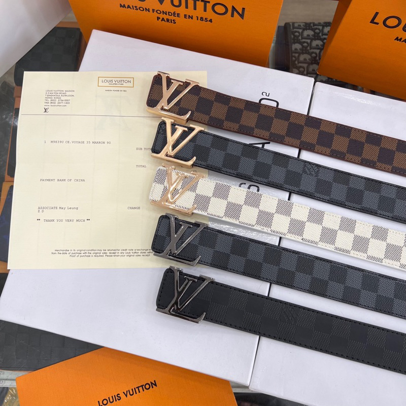Thắt Lưng LV nam da mềm cao cấp - Dây lưng lv da pu cao cấp.