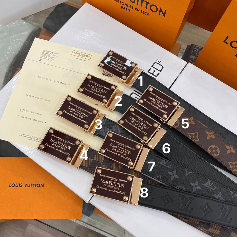 Thắt Lưng LV nam da mềm cao cấp - Dây lưng lv da pu cao cấp.