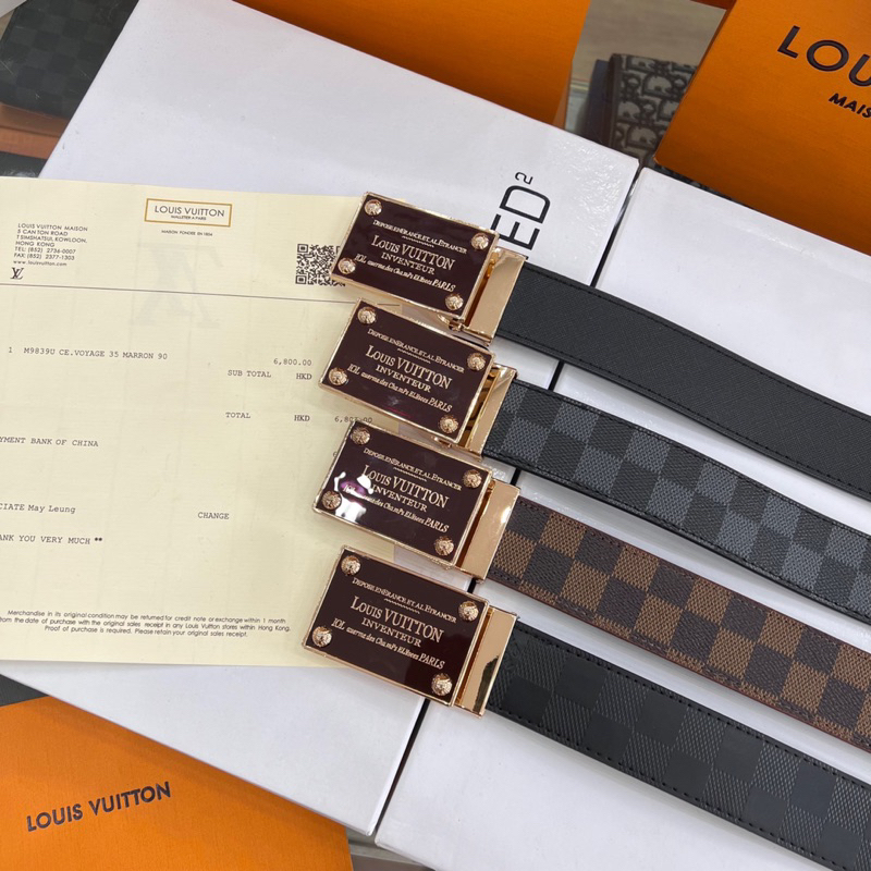 Thắt Lưng LV nam da mềm cao cấp - Dây lưng lv da pu cao cấp.