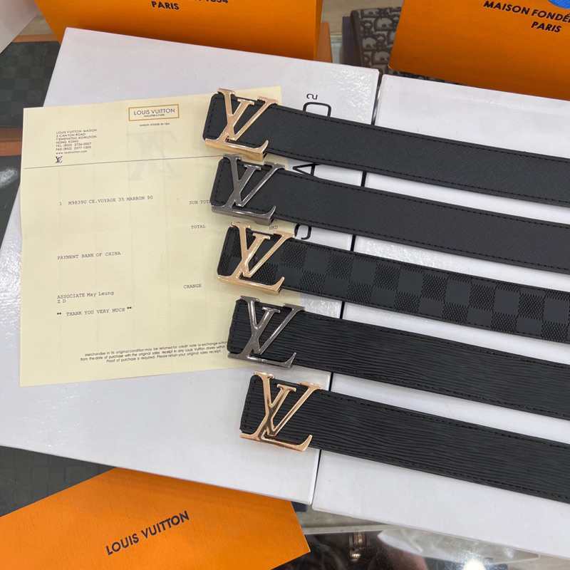 Thắt Lưng LV nam da mềm cao cấp - Dây lưng lv da pu cao cấp.