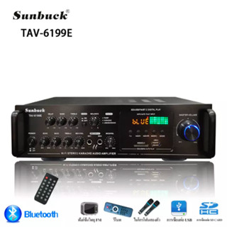 Amply karaoke gia đình, Amly Sunbuck TAV - 6199E . Bảo hành 12 tháng, Âm ly karaoke bluetooth Âm thanh vòm 5.1 - HiFi, Â
