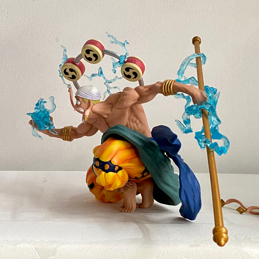 Mô hình Enel thần sấm cao 19CM - Mô hình Enel badboy studioF1 cực nét - Enel có 3 đầu thay thế - One piece fig