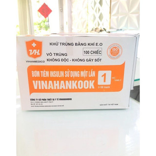 Kim tiểu đường 1cc - hộp 100kim - hàng chuẩn