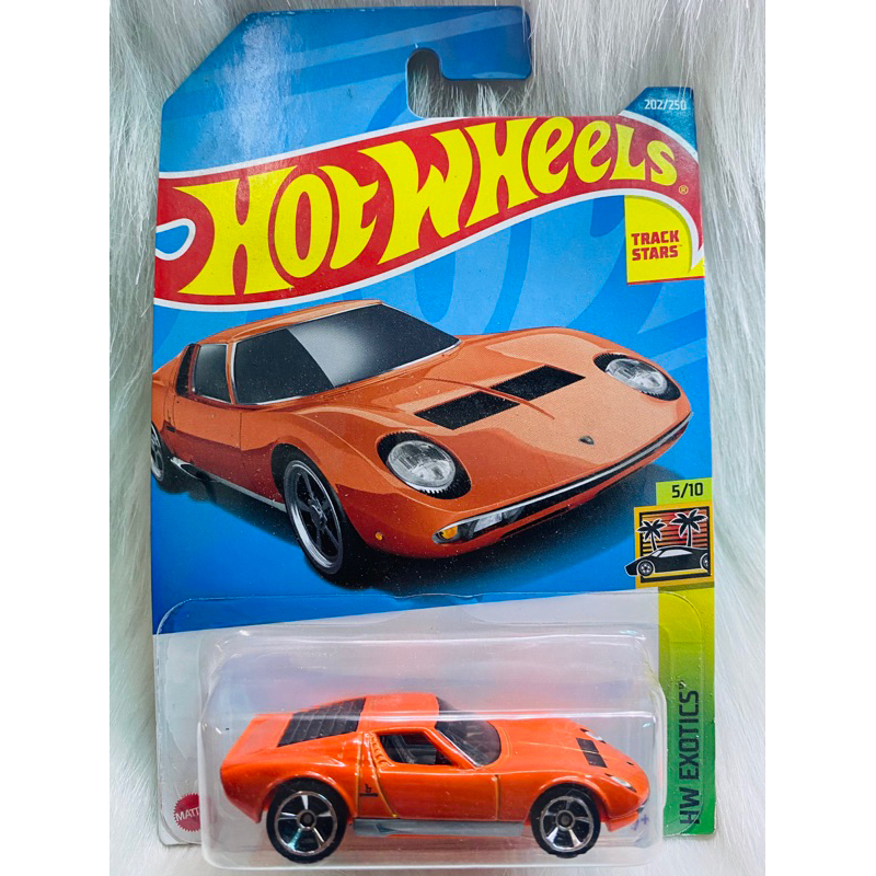 Hotwheels Xe mô hình 71 Lamborghini Miura SV cam