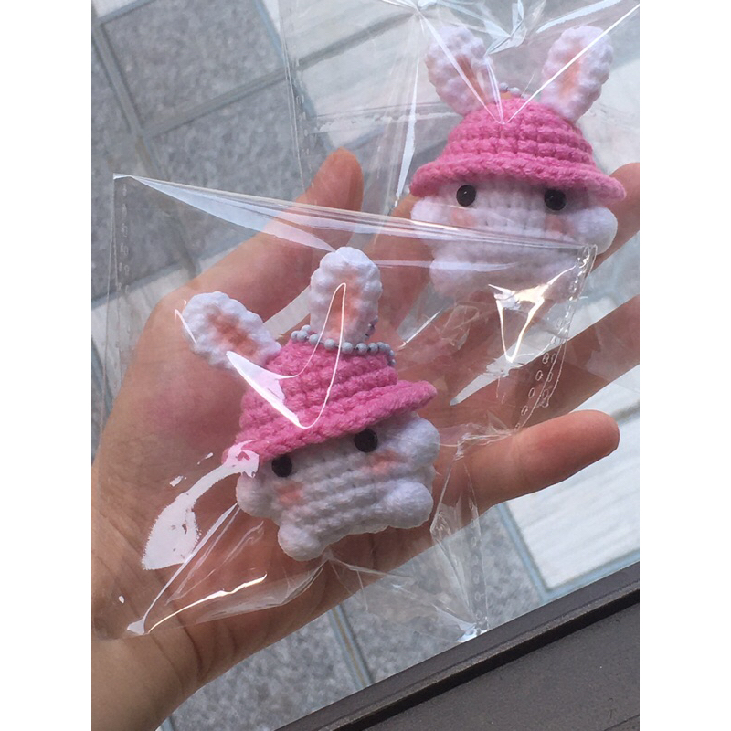 Móc khoá nấm bằng len siêu cute handmade