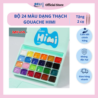 Màu Gouache Himi dạng thạch set 24