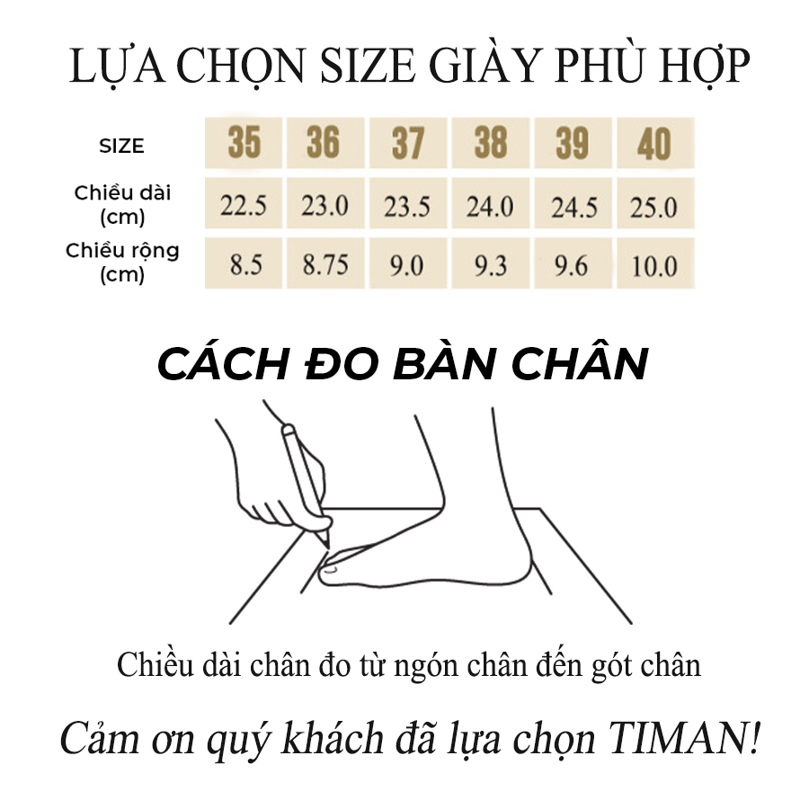 Dép nữ đế xuồng quai hậu bánh mì cao gót quai ngang lê xỏ ngón thời trang thiết kế sục đẹp bảo hành 1 năm XN120 TIMAN