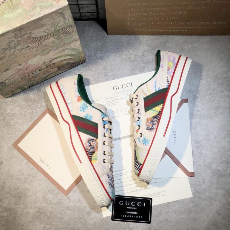 Giày Thể Thao/sneakers Gucci Tennis 1977 Tiger. Giày Thể Thao Gucci Tennis Hổ