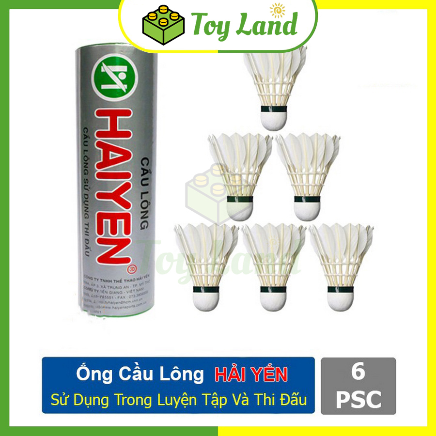 Ống Cầu Lông Hải Yến Chính Hãng Chất Lượng Cao 6 12 Trái Cầu Lông Dùng Tập Luyện Thi Đấu Phụ Kiện Thể Thao