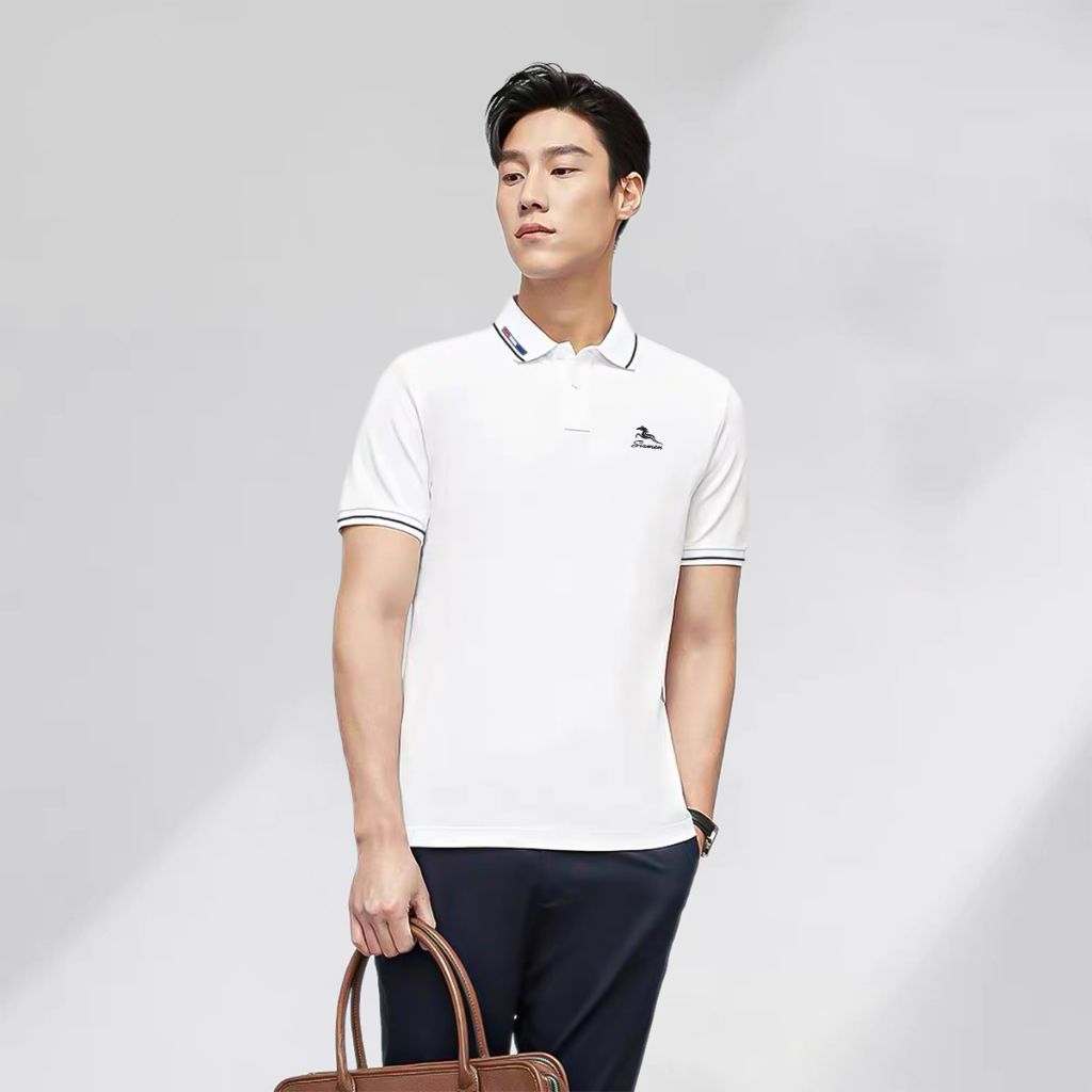Áo Polo nam cao cấp cổ bẻ  SIXMEN Mã Đáo Thành Công - Polo vải cá sấu cotton CVC Thoáng mát