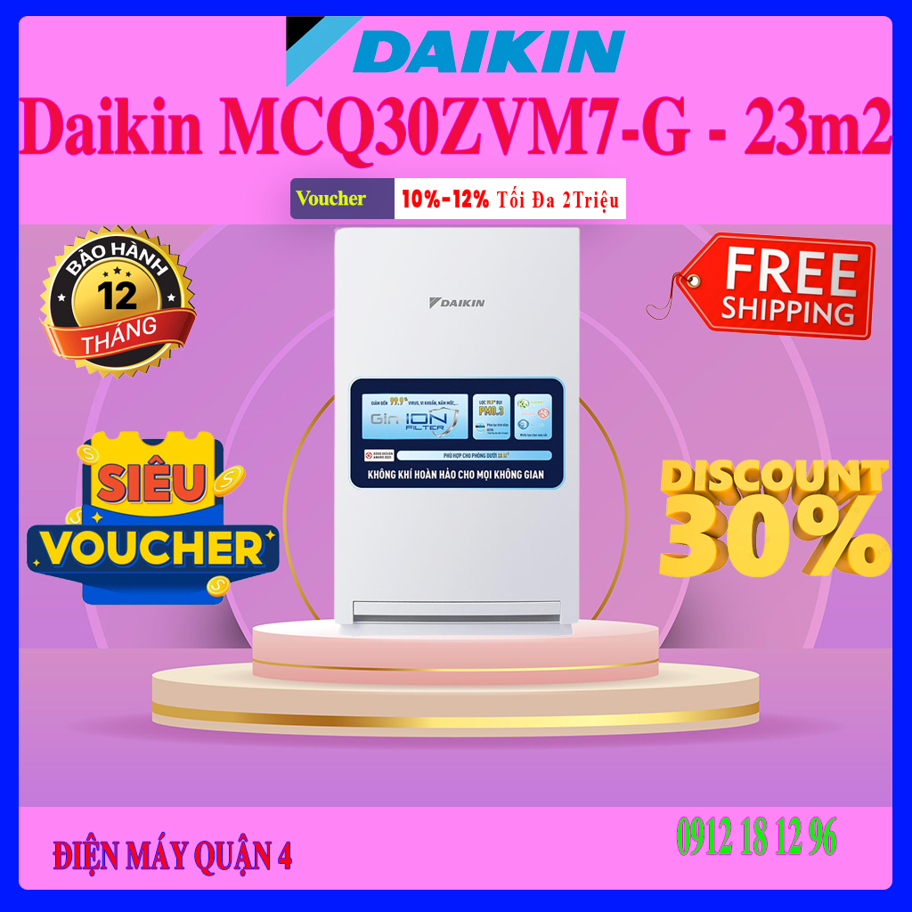 Máy lọc không khí Daikin MCQ30ZVM7-G / MCQ30ZVM7 - Hàng chínhn hãng
