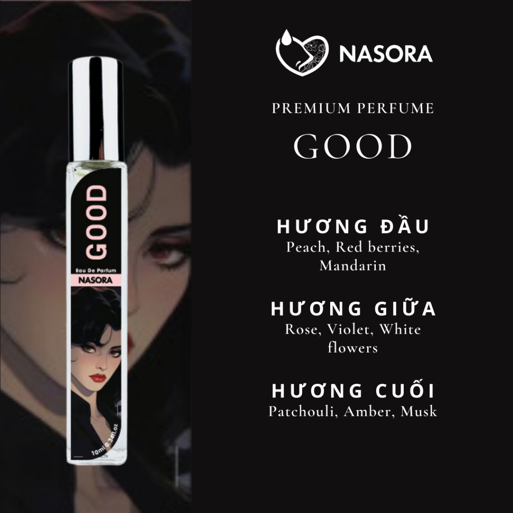 [YOU CHOOSE GOOD, SEXY or BAD] Combo Nước Hoa Nữ Nasora Hương Thơm Cuốn Hút, Phong Cách, Gợi Cảm, Chai Xịt 10ml