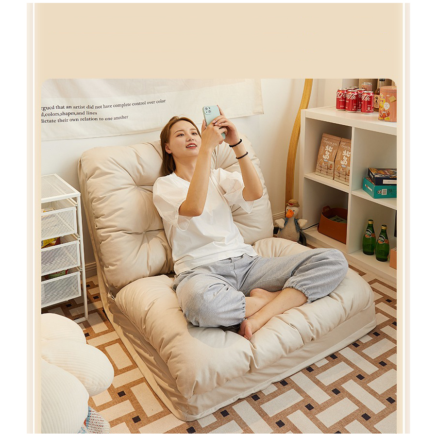 Ghế ngồi bệt,Ghế sofa lười tựa lưng gập ngả nhiều chế độ có thể ngồi hoặc nằm ngủ gia đình văn phòng