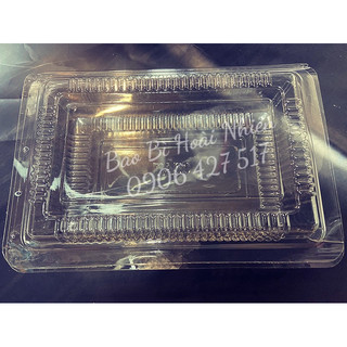 100 Hộp nhựa trong  TA50 ( H50 ) đựng thực phẩm, bánh bông lan, bánh sushi, rau câu, socola.....