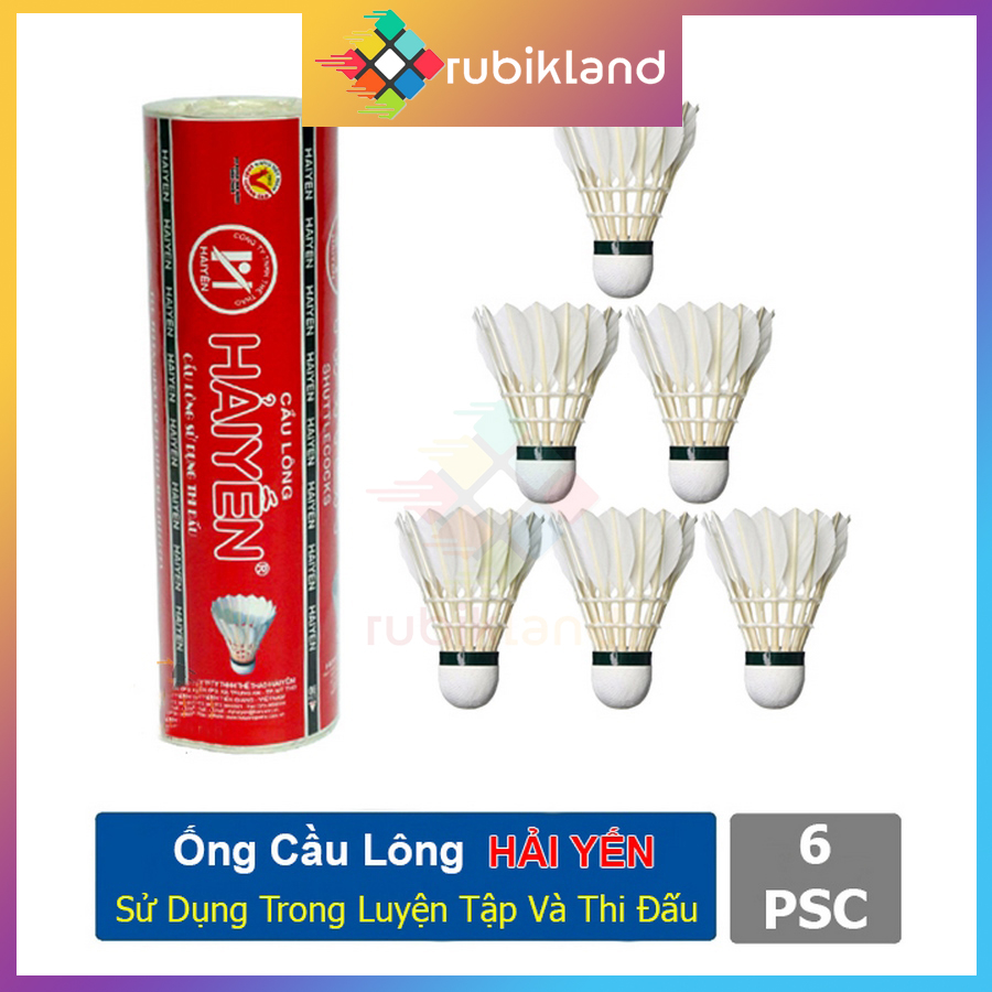 [Hải Yến] Ống Cầu Lông Hải Yến Chính Hãng Chất Lượng Cao 6 12 Trái Cầu Lông Dùng Tập Luyện Thi Đấu Phụ Kiện Thể Thao