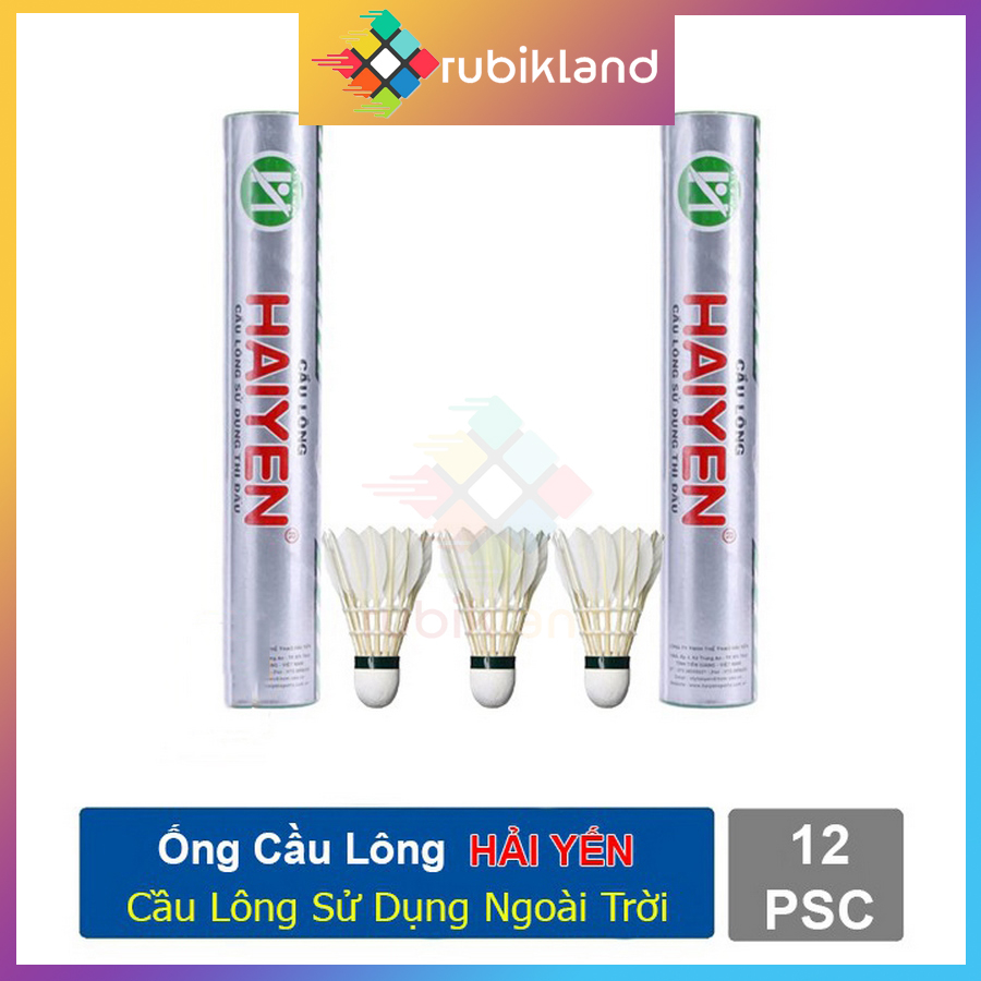 [Hải Yến] Ống Cầu Lông Hải Yến Chính Hãng Chất Lượng Cao 6 12 Trái Cầu Lông Dùng Tập Luyện Thi Đấu Phụ Kiện Thể Thao