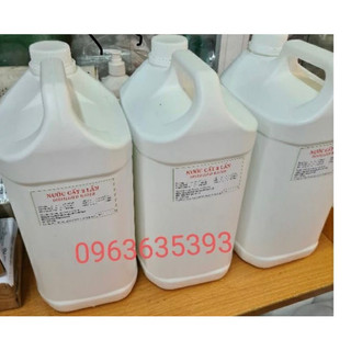 Nước cất 2 lần tinh khiết can 5 lít( can dày) có kiểm định