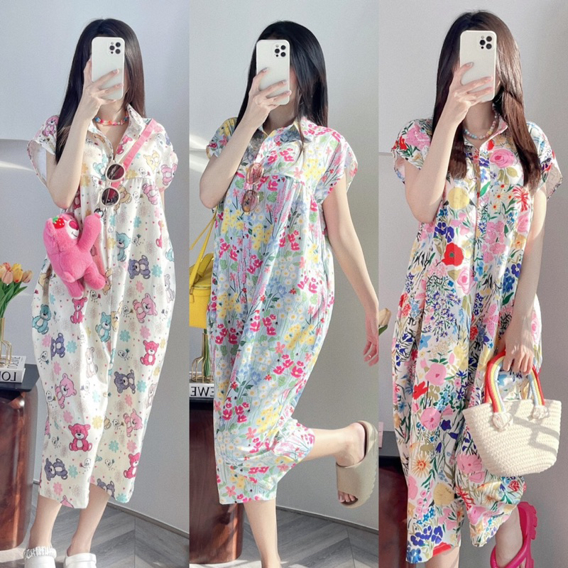 Jum hoạt hình Thái Lan   Jumpsuit Đồ Bay Dáng Rộng Màu Sắc Thời Trang Mùa Hè Cá Tính Thái Lan