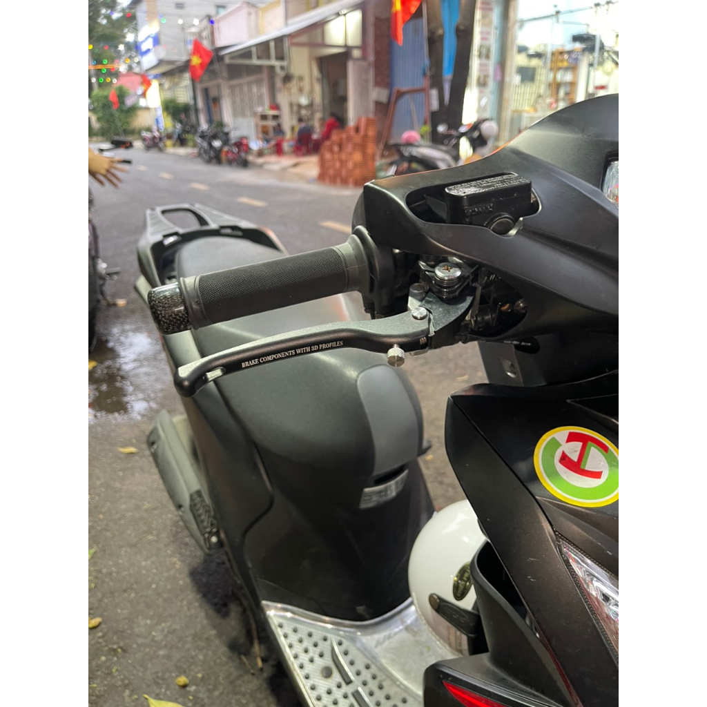 CẶP TAY THẮNG CNC VARIO/AB MÀU ĐEN NHÁM