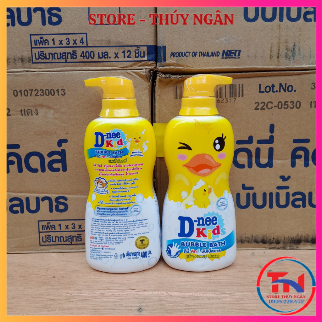 Sữa Tắm Gội Dnee Kids Thú Chai 400ml, Nhập Khẩu Thái Lan, Tắm Gội Toàn Thân Cho Bé