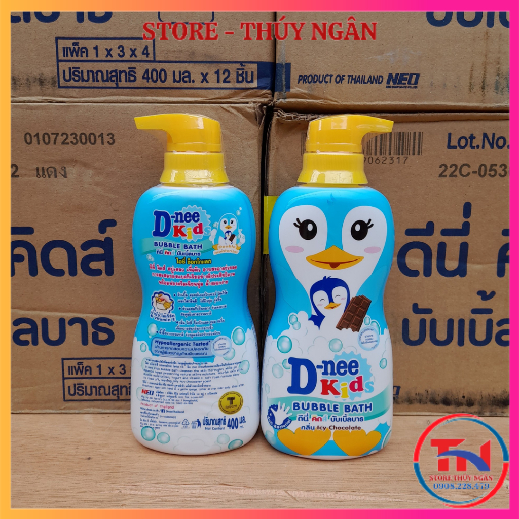 Sữa Tắm Gội Dnee Kids Thú Chai 400ml, Nhập Khẩu Thái Lan, Tắm Gội Toàn Thân Cho Bé