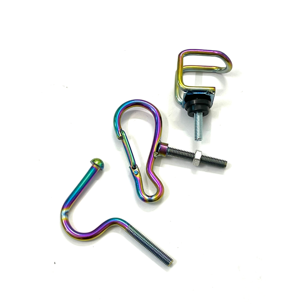 Móc treo đồ, móc treo đồ xe máy đủ các mẫu Titan 7 màu - inox hàng dày dặn