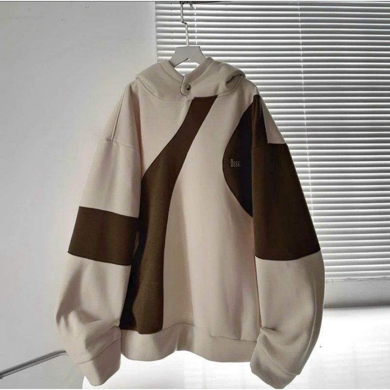 Áo Khoác Hoodie DESSUU Nỉ Bông Dày Dặn Nút Bấm 3 Màu Thời Trang Super Fashion P