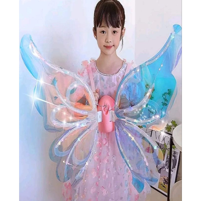 Đồ Chơi Cánh Bướm Thiên Thần Fairy, Cánh Tiên Điện Tử Phát Nhạc Có Đèn Cho Bé PUKAPI