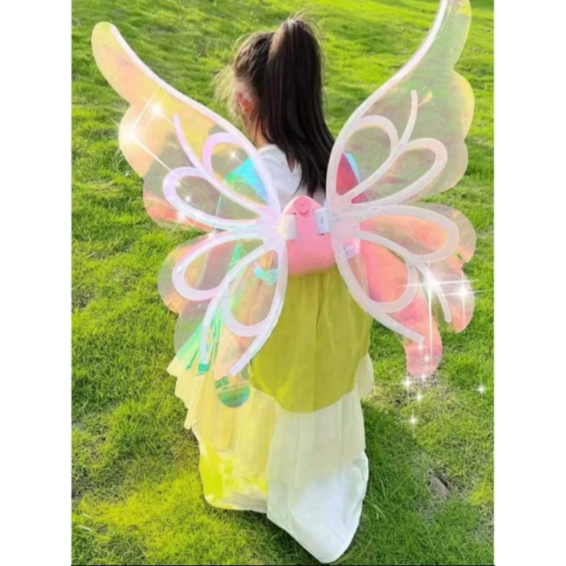 Đồ Chơi Cánh Bướm Thiên Thần Fairy, Cánh Tiên Điện Tử Phát Nhạc Có Đèn Cho Bé PUKAPI