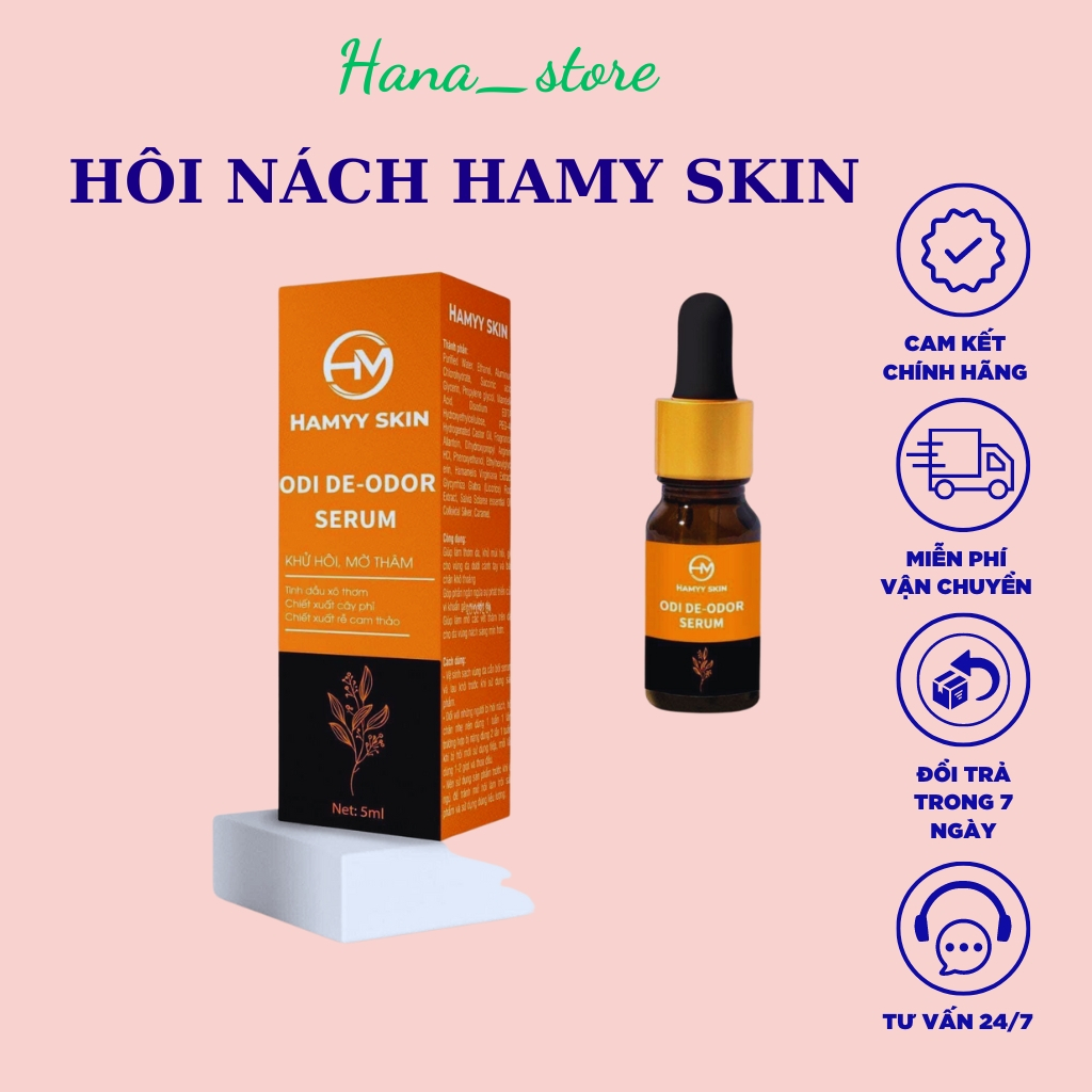 Serrum hôi nách Hamyy skin-Chính hãng khử mùi hôi nách hôi chân hiệu quả