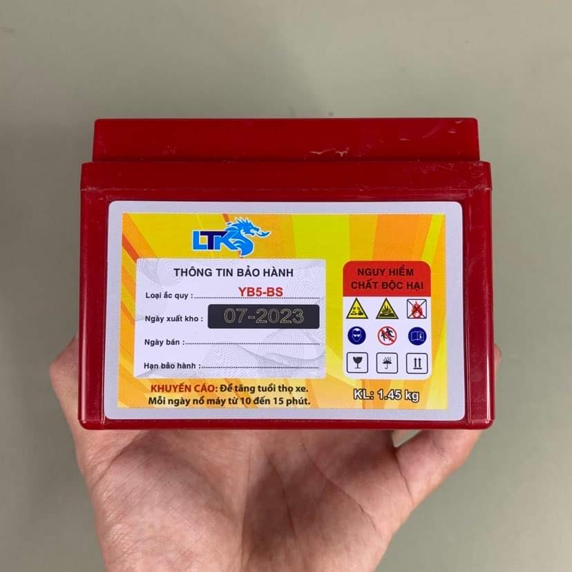 Bình ắc quy xe máy LTK Bảo hành 1 đổi 1 trong vòng 12 tháng