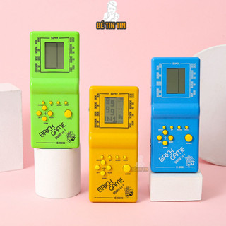 Máy chơi điện tử xếp hình cầm tay TẶNG PIN - Máy chơi game 8x 9x - Máy chơi xếp gạch (Giao màu ngẫu nhiên)