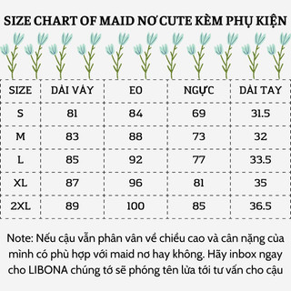 [SẴN] MAID NƠ CUTE KÈM PHỤ KIỆN