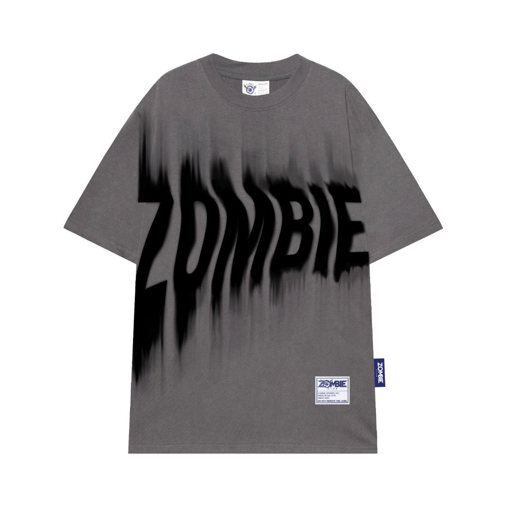 MÓC KHÓA  == Áo thun Zombie Club Blur vải thun cotton định lượng 250gsm ZB002