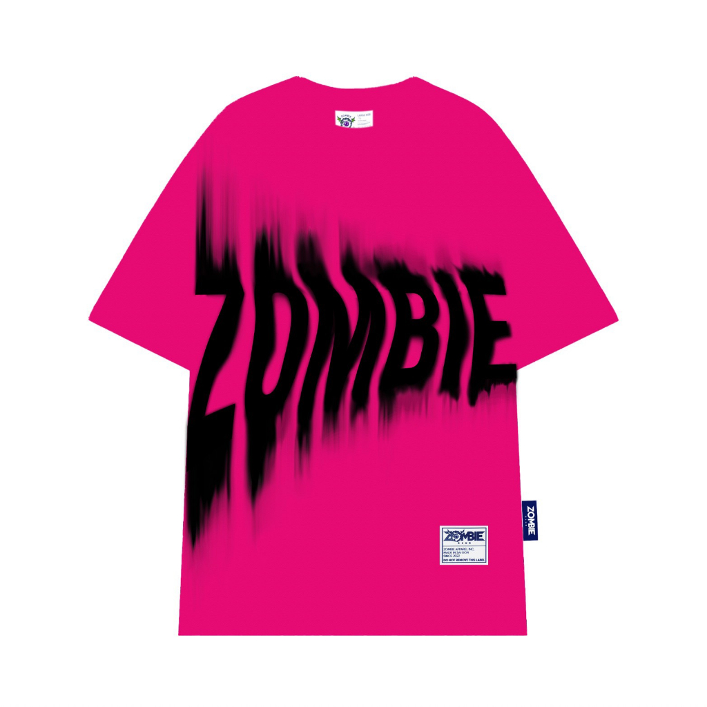 MÓC KHÓA  == Áo thun Zombie Club Blur vải thun cotton định lượng 250gsm ZB002
