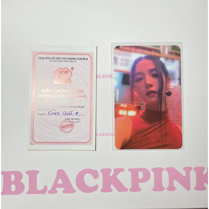 [OFFICIAL -NEW] Card thành viên Jisoo Blackpink bộ sưu tập Tag Me album |POB Soo