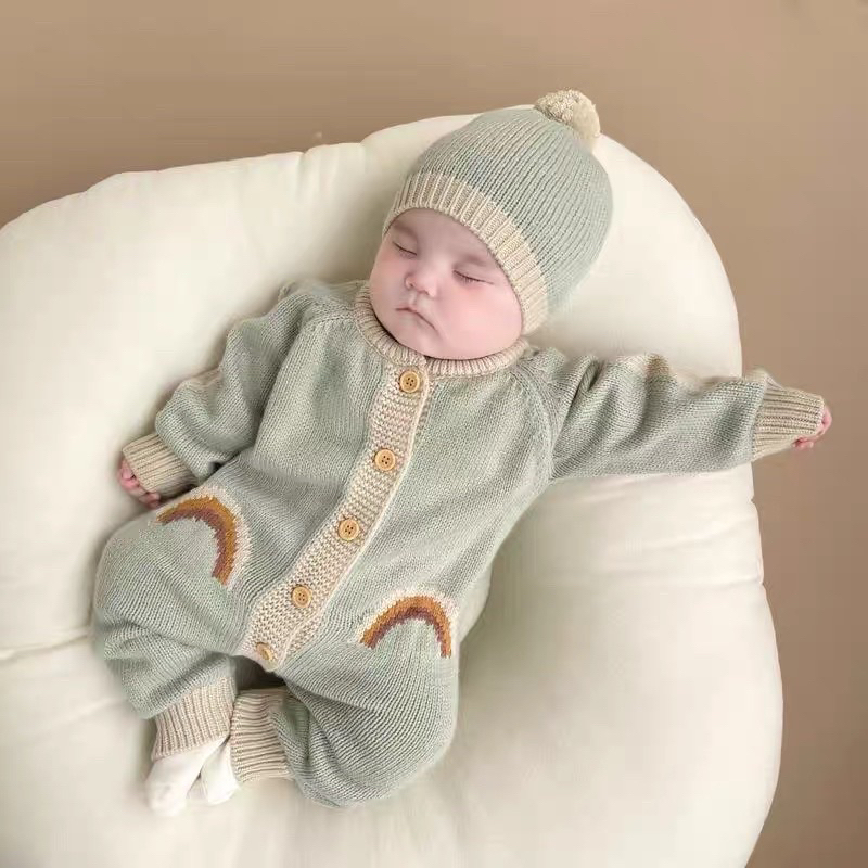 Body len cho bé, bộ liền thân len cho bé trai bé gái, bộ len mùa đông cho bé