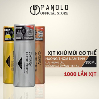 Xịt Khử Mùi Body Mist Nam Gatsby Perfume Body Spray 150ml, Xịt Khử Mùi Nam Thơm Body