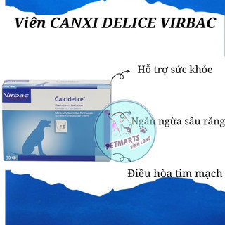 1 viên Calci Delice bổ sung Canxi và khoáng chất thiết yếu cho chó - Virbac Calci Delice