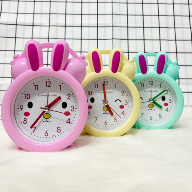 Đồng hồ báo thức để bàn CUTE RABBIT (ảnh thật)