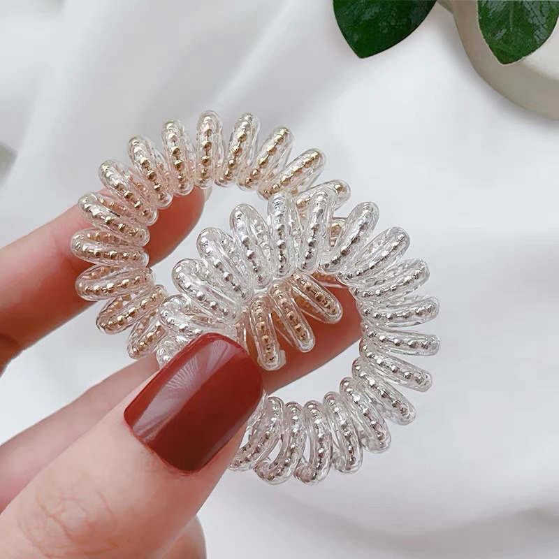Dây Buộc Tóc Lò Xo Xoắn Thiết Kế Độc Đáo Cho Nữ