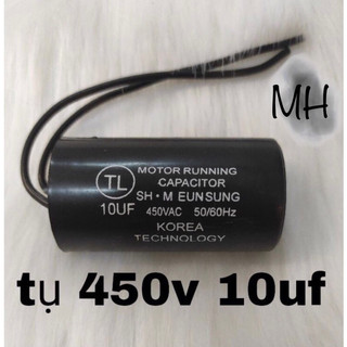 Tụ máy bơm 450vac 10uf hàng tốt