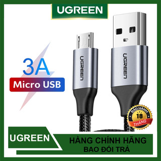 Dây micro usb sạc nhanh ugreen us290 quick charge 3.0 dây dù dài 0.25m - 3m chính hãng