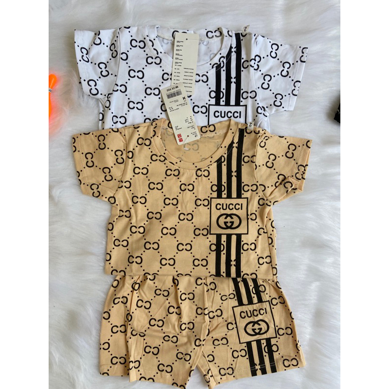 Quần áo trẻ em bé trai mẫu GG chất cotton mềm mịn thoáng mát thấm hút mồ hôi cho bé trai