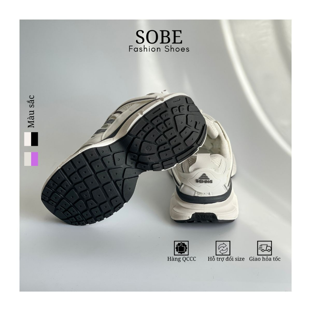 Giày Thể Thao Nữ Thoáng Khí Đế Cao Su Màu Trắng Đen Phong Cách Năng Động