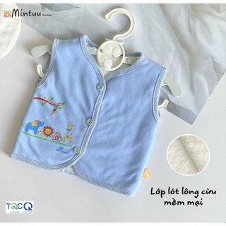  Áo Gile lót lông cho bé sơ sinh thương hiệu MINTUUU cho bé 0 - 2 tuổi - 5151 